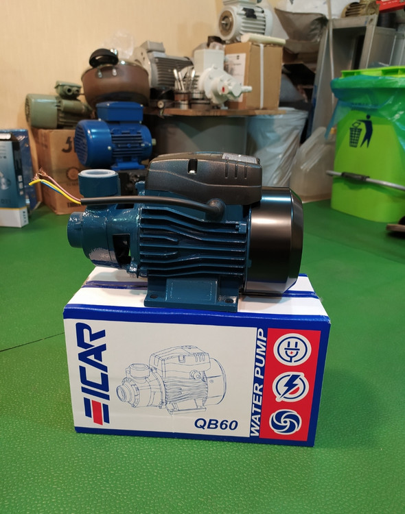 پمپ آب نیم اسب ایکار پروانه برنج سیم پیچی مس اصلی