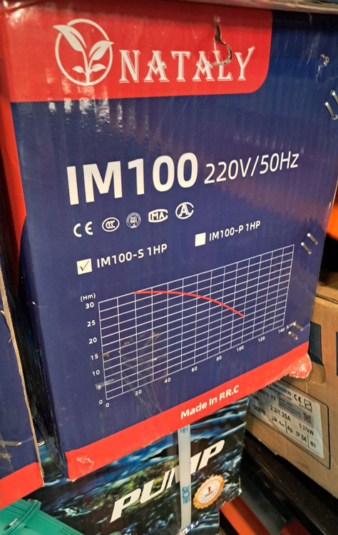 پمپ اب یک اسب بشقابی ناتالی پروانه استیل IM100S